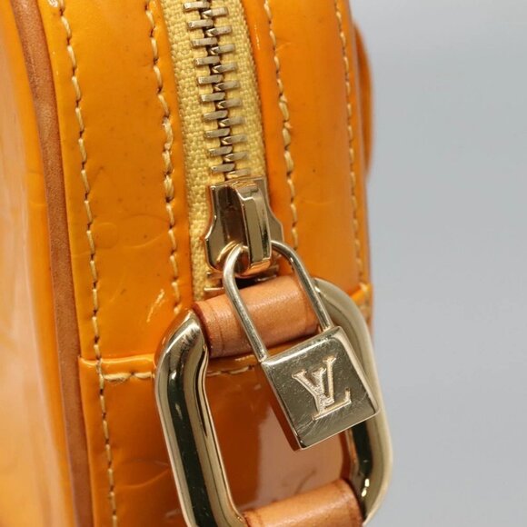 LOUIS VUITTON Monogram Vernis Christy MM Shoulder Bag Jaune - Picture 8 of 16